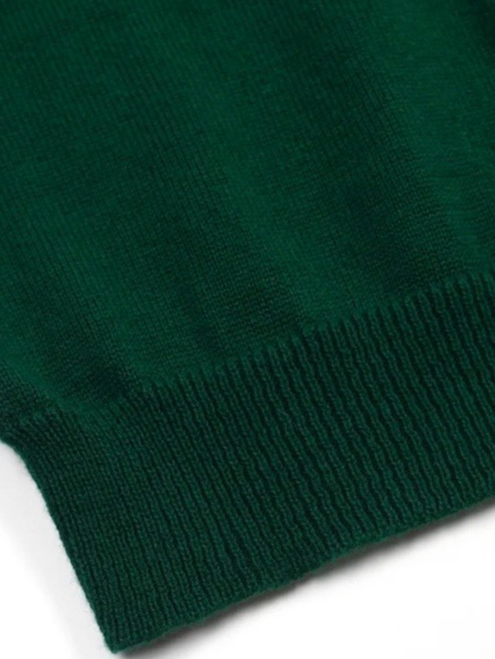 Green Two-Piece Knit Set with Fox Patch and Polka Dots - Picture 5 of 7
